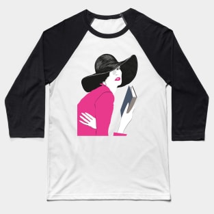 Woman reader with hat Baseball T-Shirt